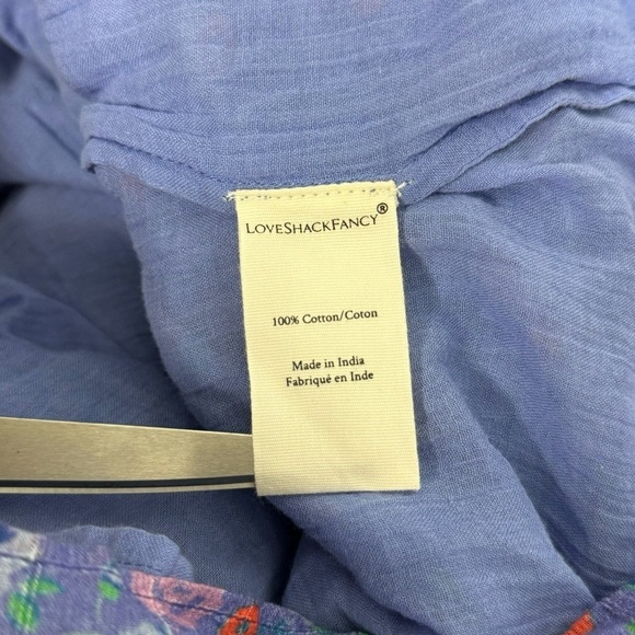 LoveShackFancy Bennet Mini Dress in Summer Blues SZ. S - Picture 16 of 16